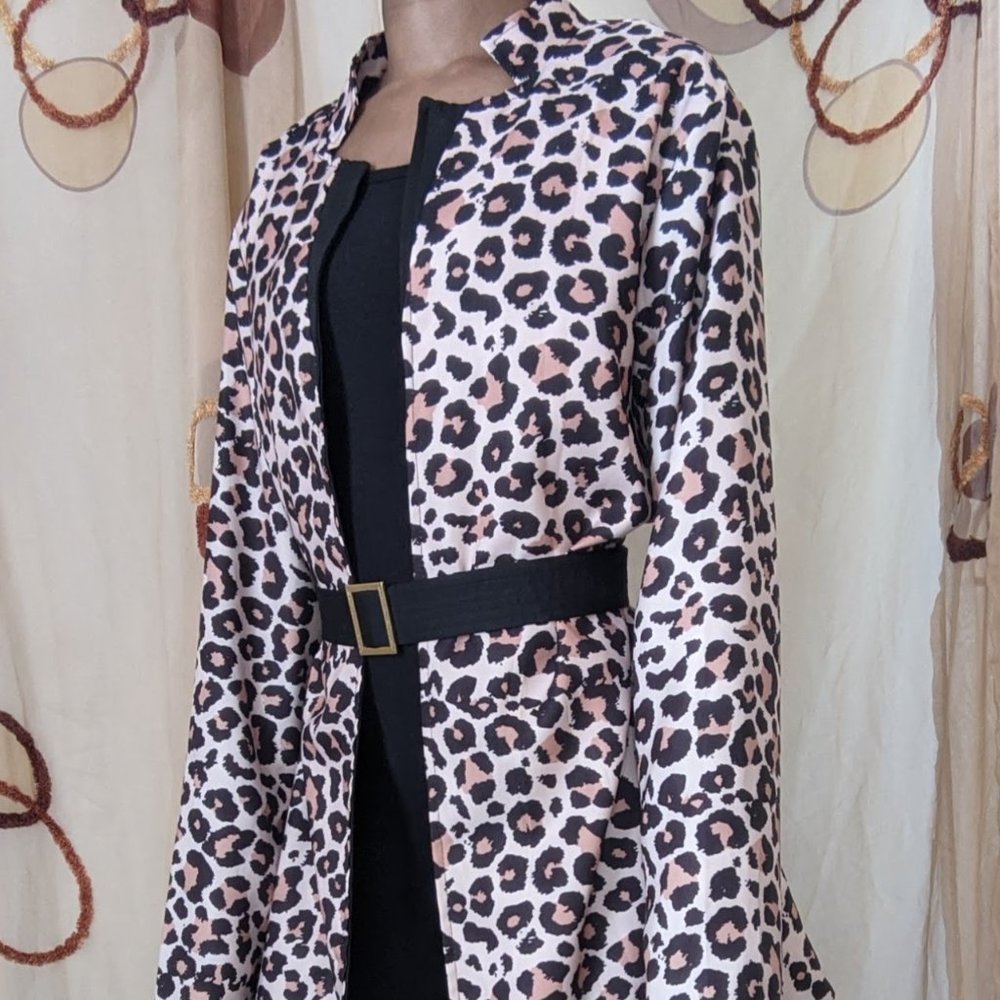 Pink Leopard Duster